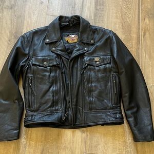 Harley Davidson Black Leather jacket Authentic